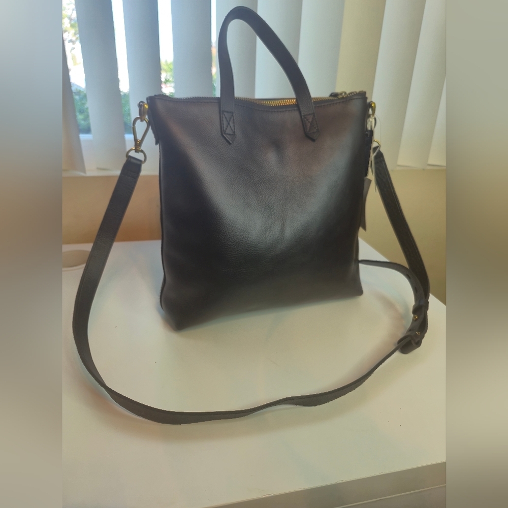 Madewell Black Transport Tote Crossbody